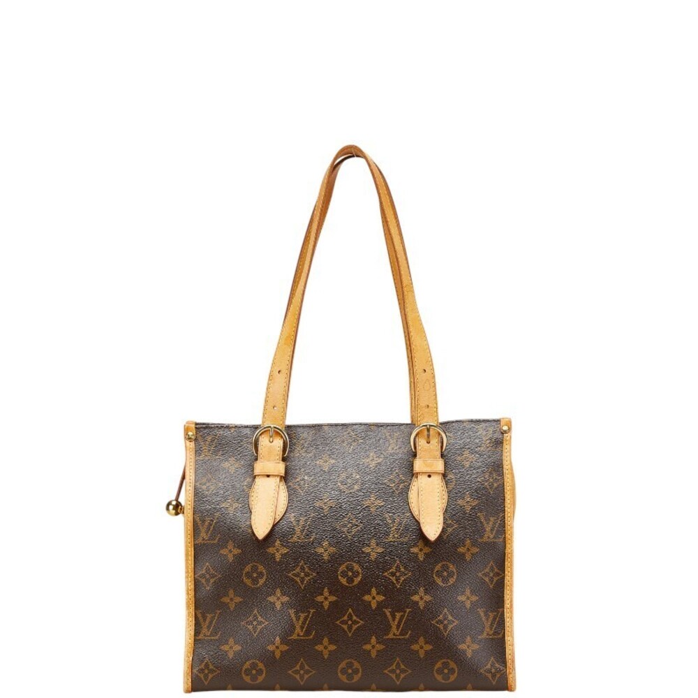 Louis Vuitton Monogram Popincourt Shoulder Bag Tote Brown Leather